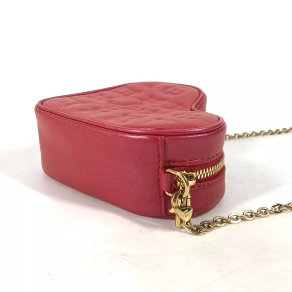 LOUIS VUITTON M80837 Monogram Heart on Chain Pochette 2WAY Shoulder Bag - Picture 3 of 13